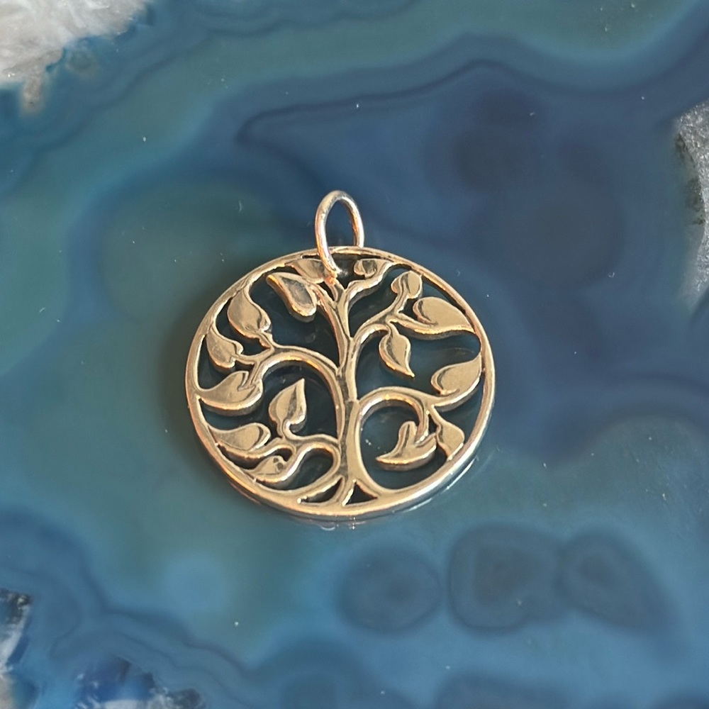 Sterling Silver Family Tree Charm Pendant